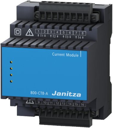 800-CT8-A | 2x 4 kanaals stroommeetmodule ../5A of ../1A t.b.v.