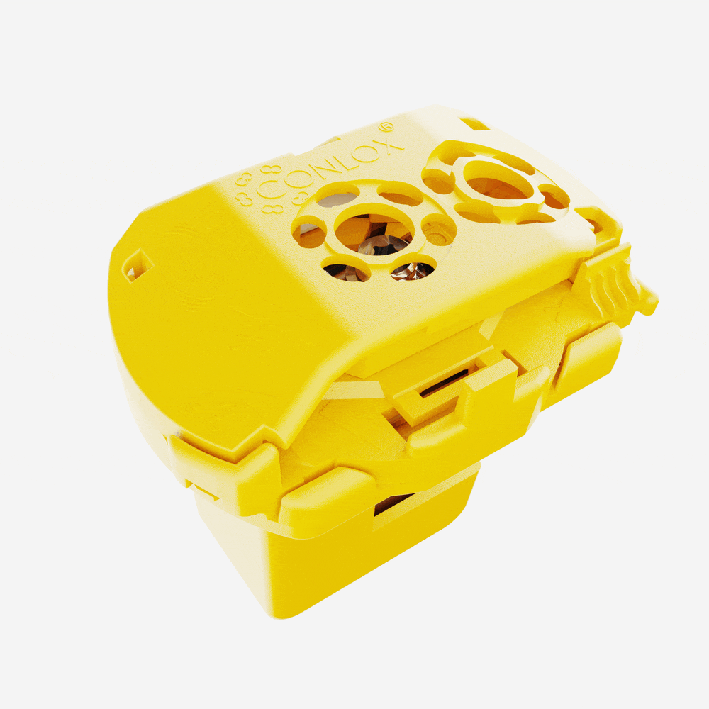Foxifuse Inj LNO-BYE10A-06F | CONLOX® phase terminal for 5–10 mm busbars, with 6 A fuse