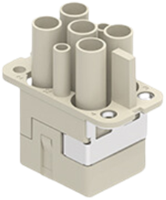 CQF 04/2E | Female insert, CQ series, crimp connection, 4 + 2 