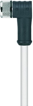 HT-SWSP4-2/S2430 | M8 connector, 4p, male 90°, 2 m, PTFE, high temp.