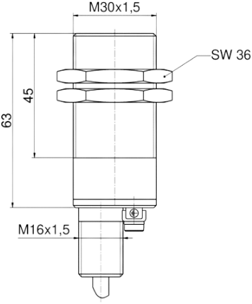 Ex RC Si M30 2Ö - 10m - Niro tekening - steute