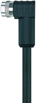 AL-SWKPS8-2/S370 | M8 connector, 8p, female 90°, 2m, PUR, afgeschermd