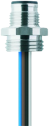 HT-FS4-0,5/16/S2470 | M12 chassisdeel, 5p, male 0°, 0,5m, front wall
