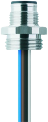 HT-FS8-0,5/16/S2470 | M12 chassisdeel, 8p, male 0°, 0,5m, front wall