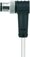 HT-WWAS3-10/S2430 | M12 connector, 3p, male 90°, 10 m, PTFE, high temp.