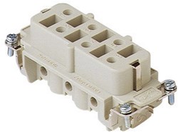 CPF 06 | Female binnenwerk, maat 77.27, 6P+PE, zilver, schroef, 35A, 400/690V