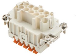 CSHF 10 | Female binnenwerk, maat 57.27, 10P+PE, zilver, SQUICH, 16A, 500V