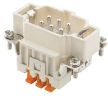 CSHM 06 | Male binnenwerk, maat 44.27, 6P+PE, zilver, SQUICH, 16A, 500V