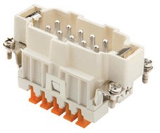 CSHM 10 | Male binnenwerk, maat 57.27, 10P+PE, zilver, SQUICH, 16A, 500V