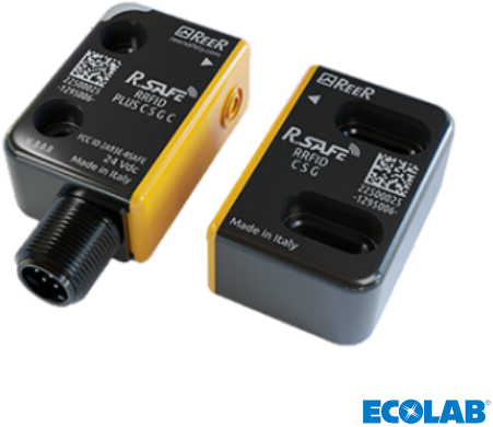 RRFID PLUS C S U C | RFID veiligheidsschakelaar, Uniek gecodeerd, M12 Connector, 22mm breed