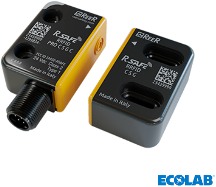 RRFID PRO C S U C | RFID veiligheidsschakelaar, Uniek gecodeerd, M12 Connector, 22mm breed