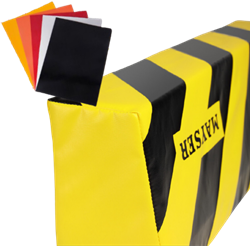 Veiligheidsbumper met polyester cover | Op maat gemaakt