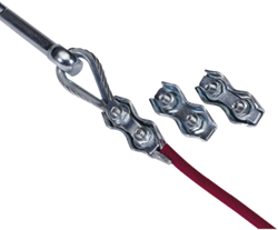 Duplex wire clamp | Dubbele draadklem 3mm