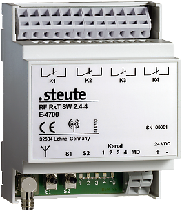 Wireless receiver RF RxT SW2.4-SM3 4W-VAL 24 VAC/DC | Ontvanger