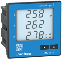 UMG 96-S2 (Uh 90..265Vac/90..250Vdc) | Universele energiemeter