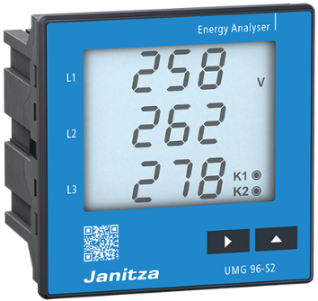 UMG 96-S2 (Uh 90..265Vac/90..250Vdc) | Universele energiemeter
